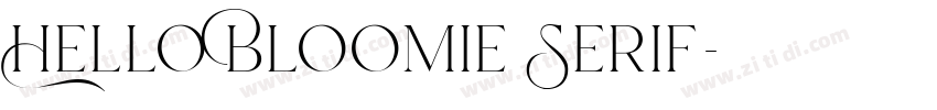 Hello Bloomie Serif字体转换 Hello Bloomie Serif字体转换